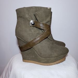 Madison wedge platform boots